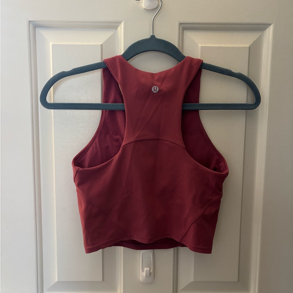 lululemon wunder train racer back tank in washed mauve - Picture 2 of 2